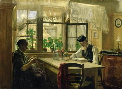 Un domingo tranquilo, 1876 de Hans Thoma